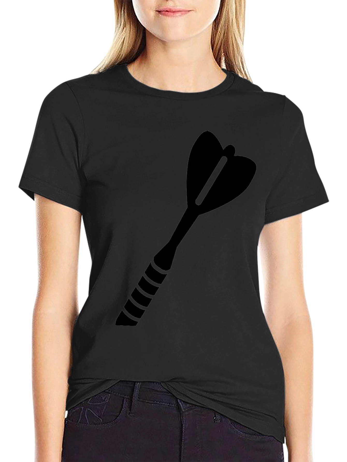 Dart Graphic Black Tee - Casual Comfort