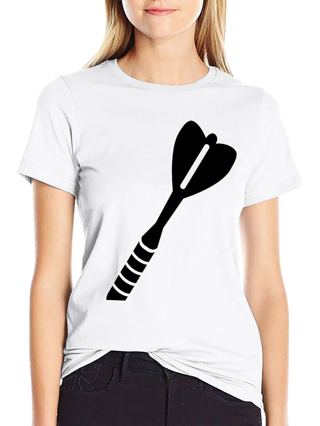 Dart Graphic Black Tee - Casual Comfort