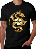 Golden Dragon Graphic Tee - Stylish & Bold