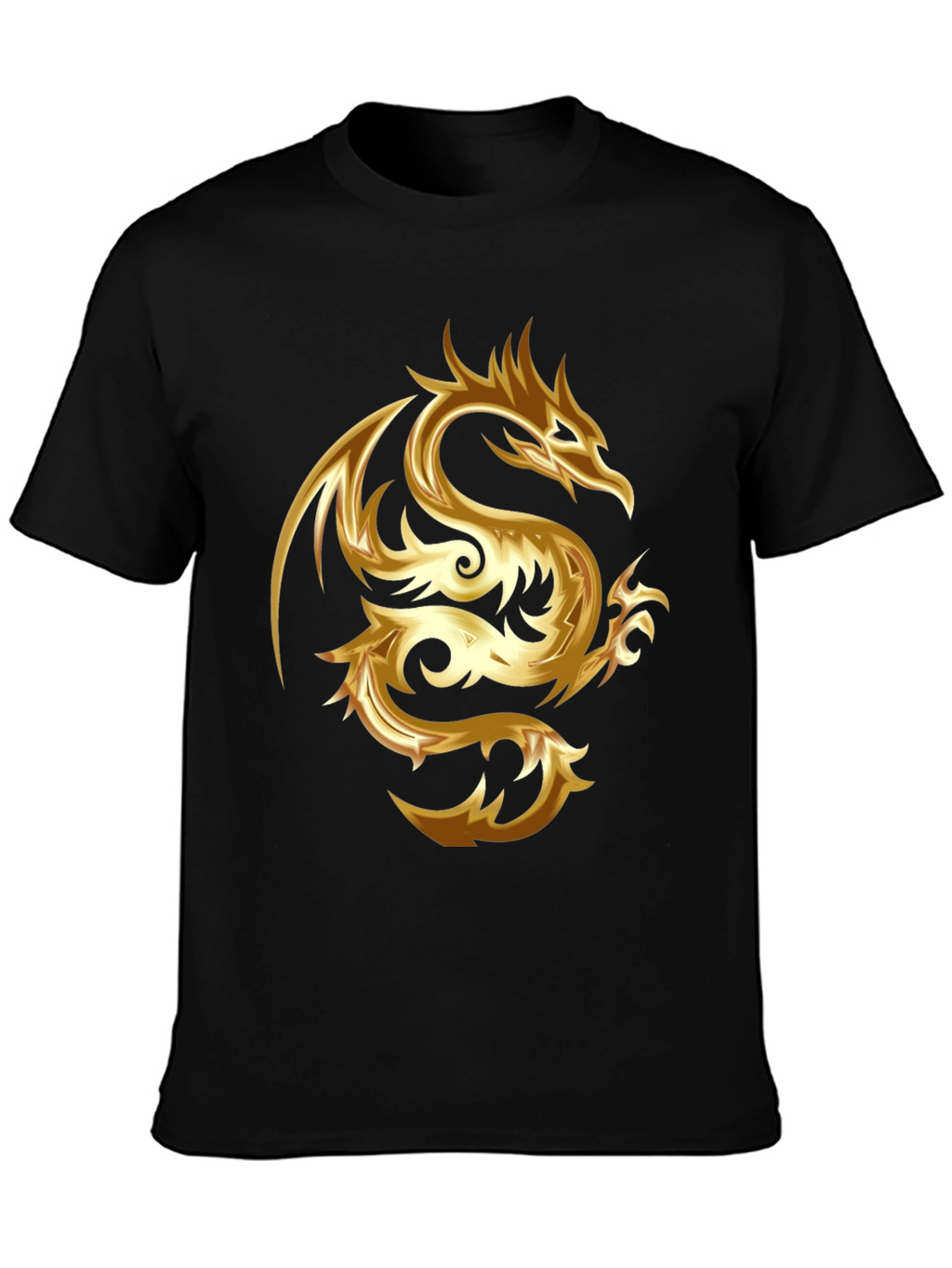 Golden Dragon Graphic Tee - Stylish & Bold