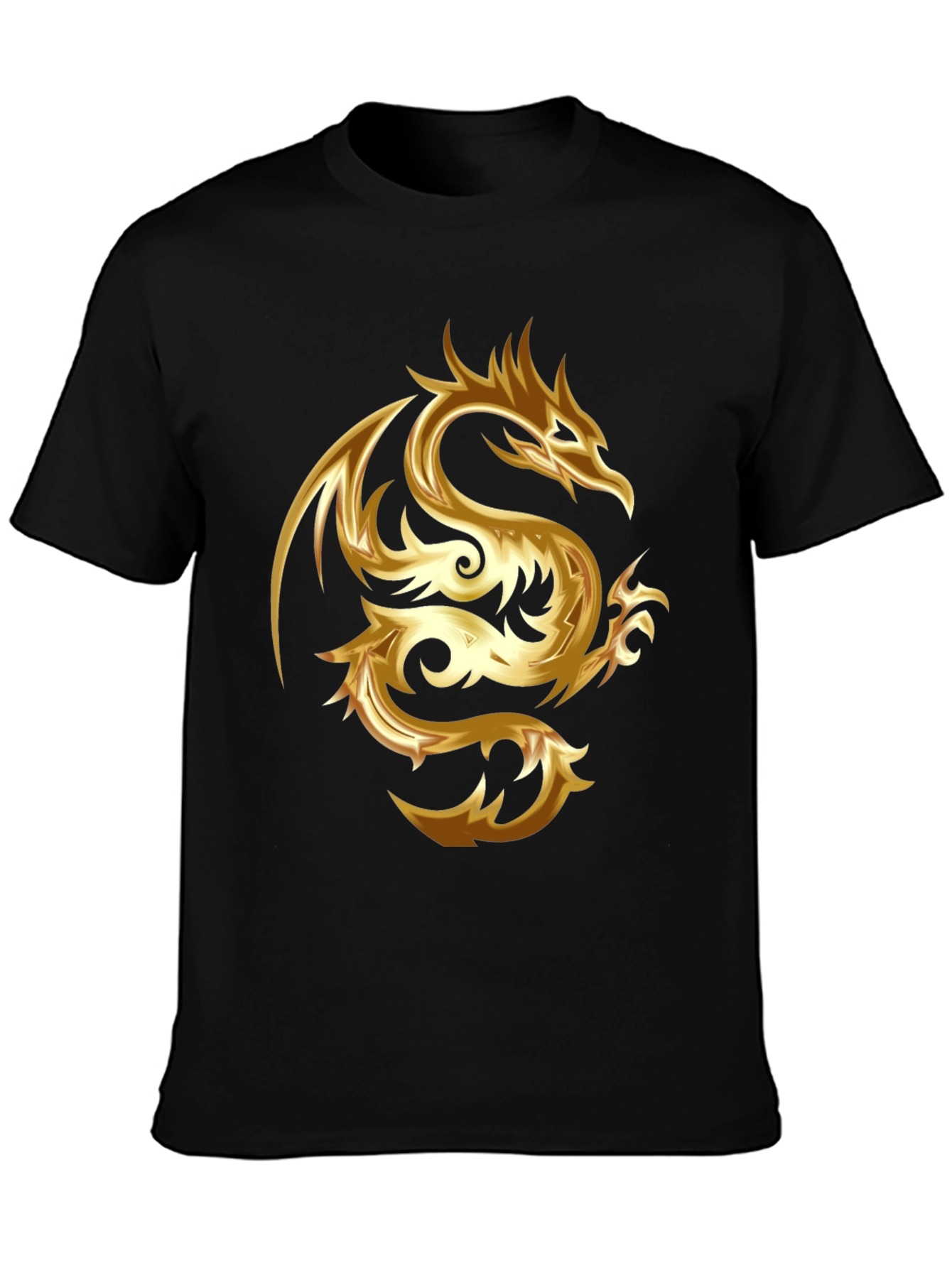 Golden Dragon Graphic Tee - Stylish & Bold
