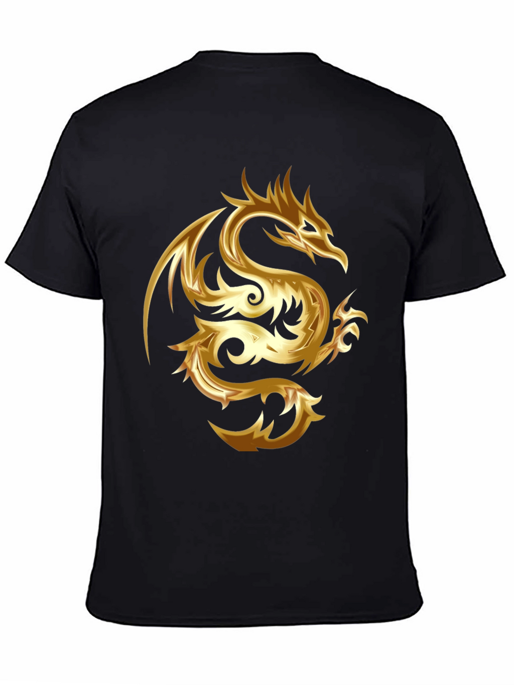 Golden Dragon Graphic Tee - Stylish & Bold