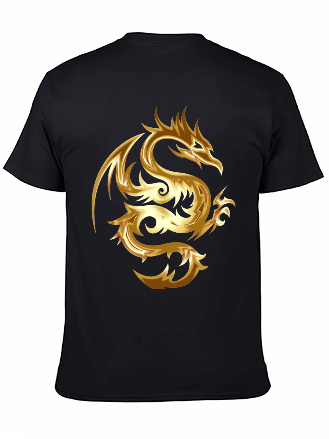 Golden Dragon Graphic Tee - Stylish & Bold