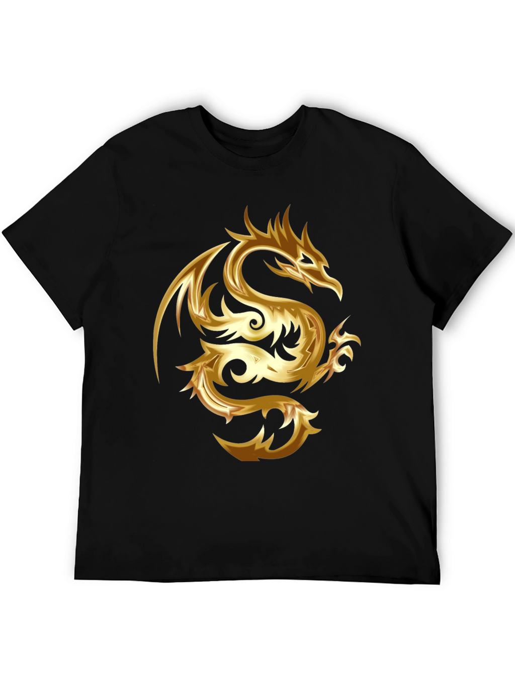 Golden Dragon Graphic Tee - Stylish & Bold