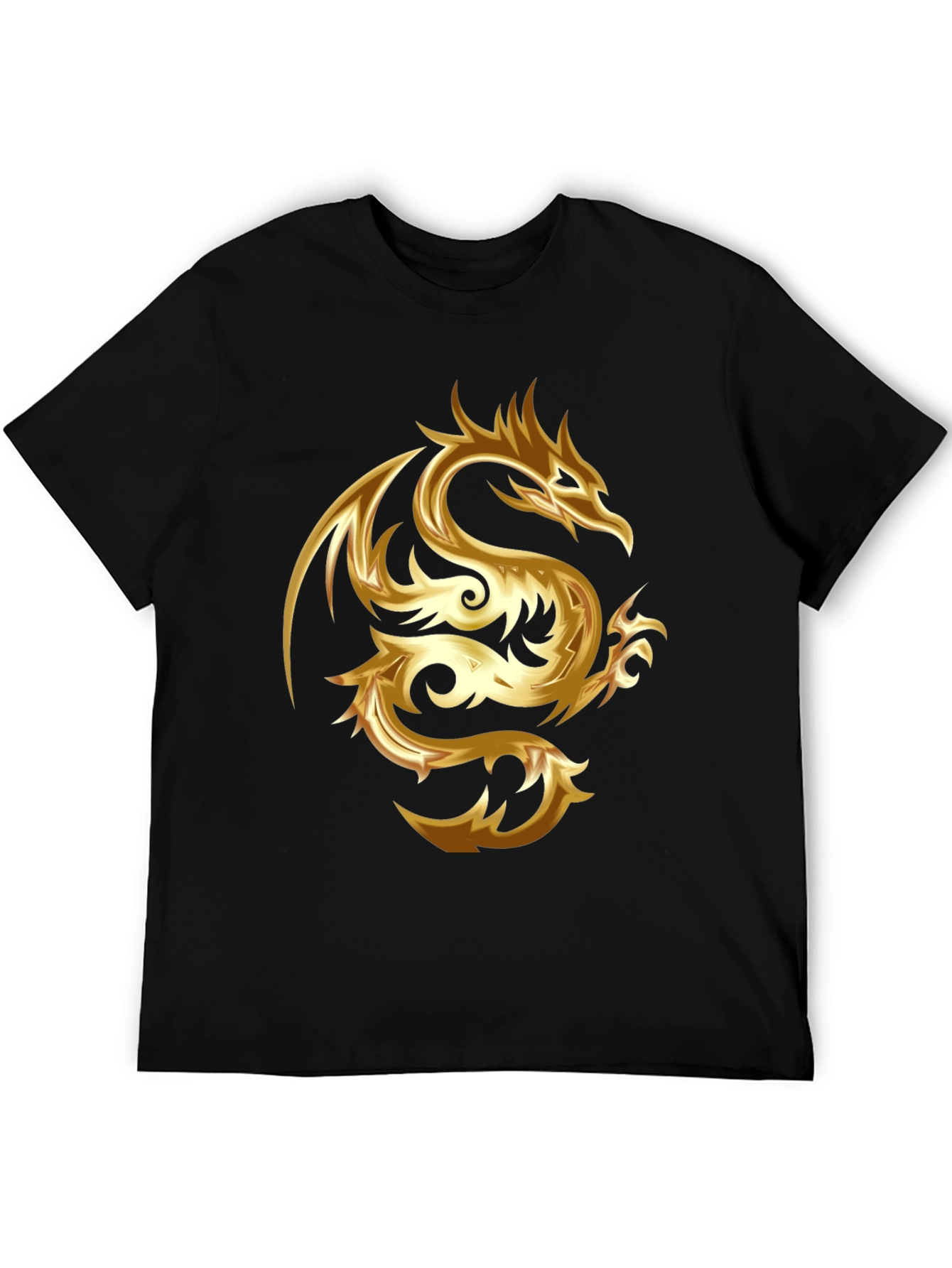 Golden Dragon Graphic Tee - Stylish & Bold