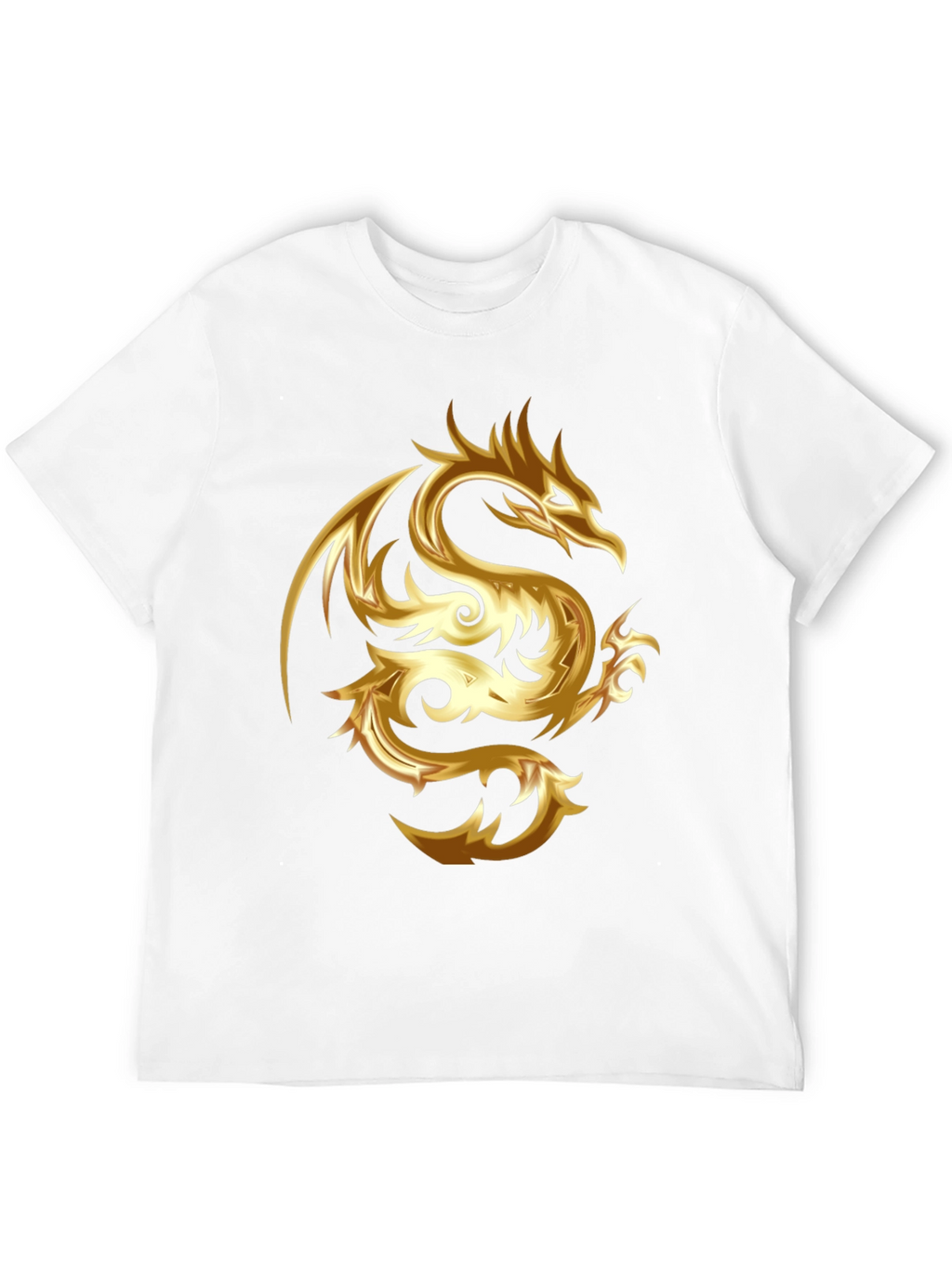 Golden Dragon Graphic Tee - Stylish & Bold