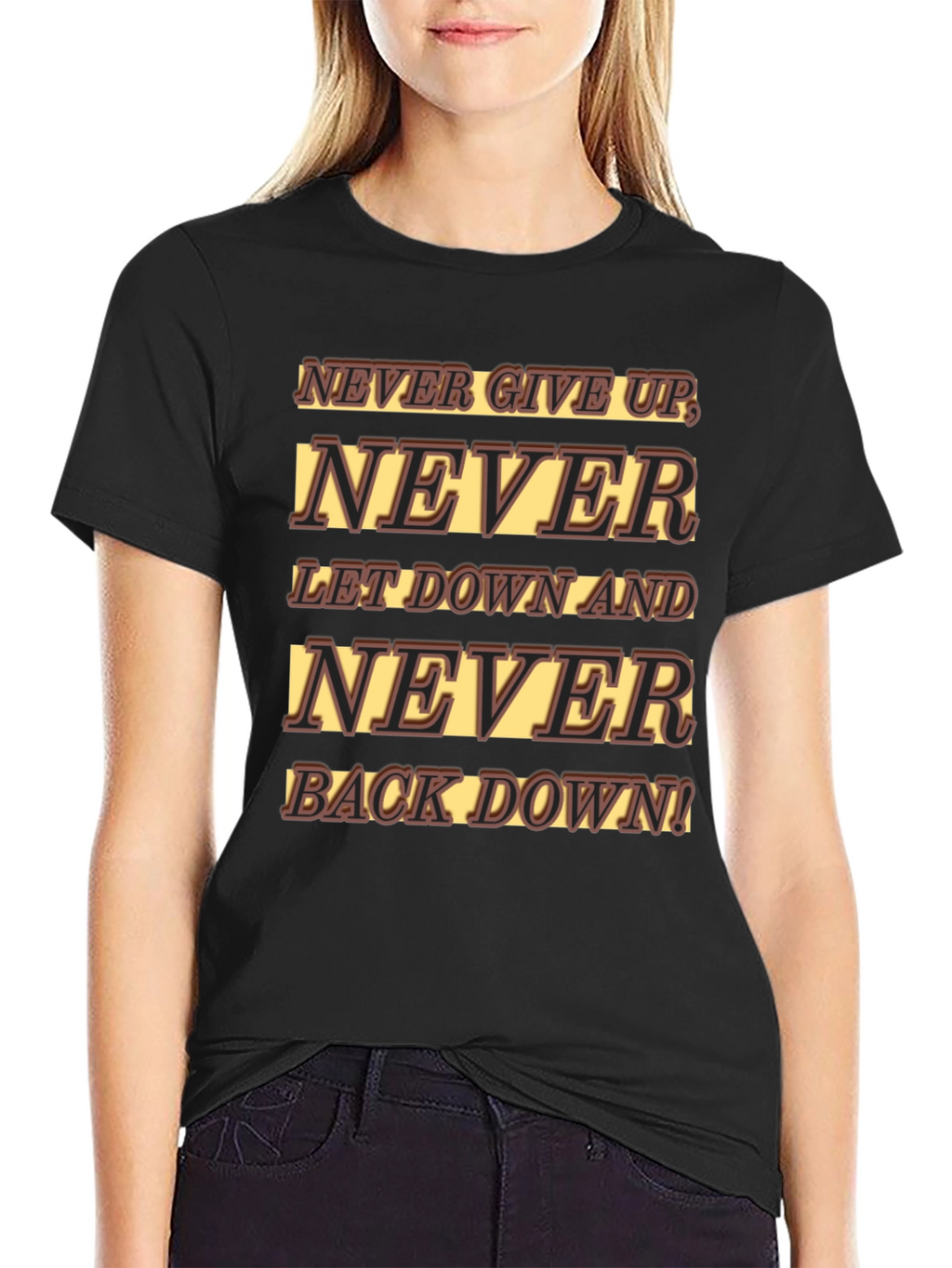 Never Give Up Graphic T-Shirt