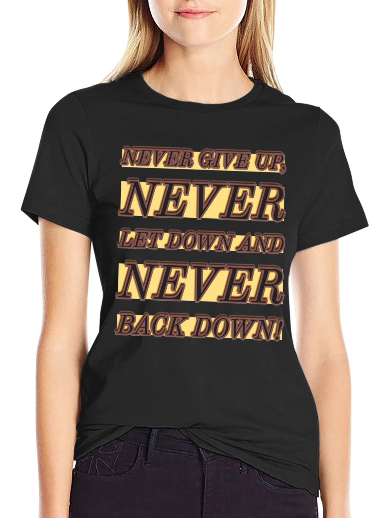 Never Give Up Graphic T-Shirt