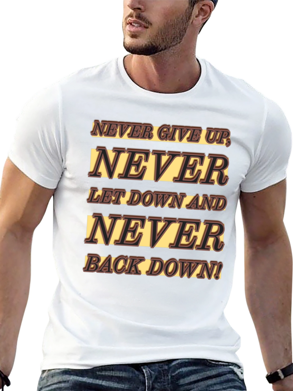 Never Give Up Graphic T-Shirt