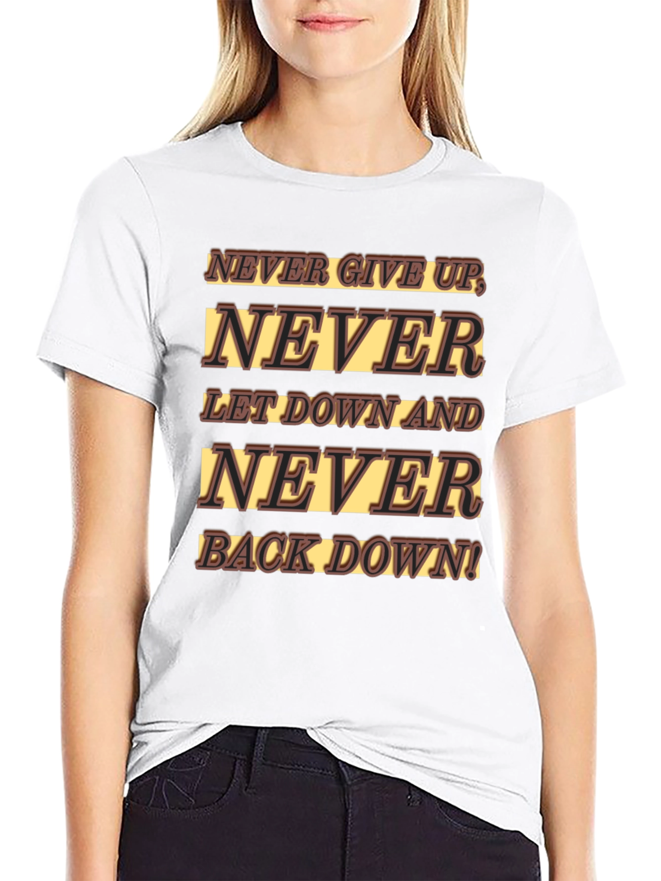 Never Give Up Graphic T-Shirt