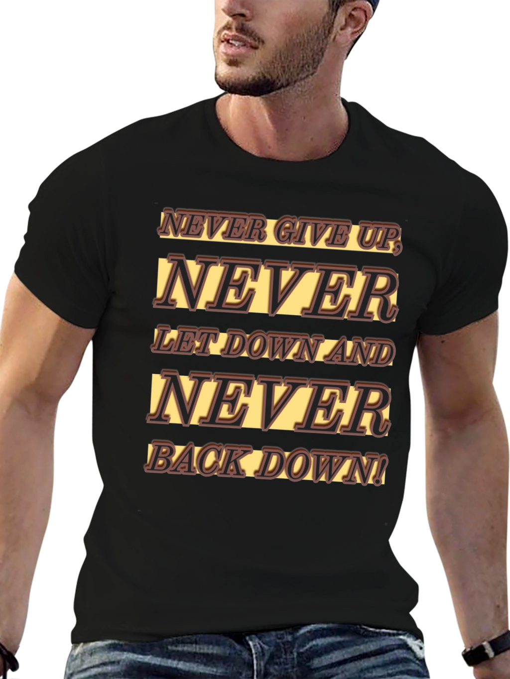 Never Give Up Graphic T-Shirt