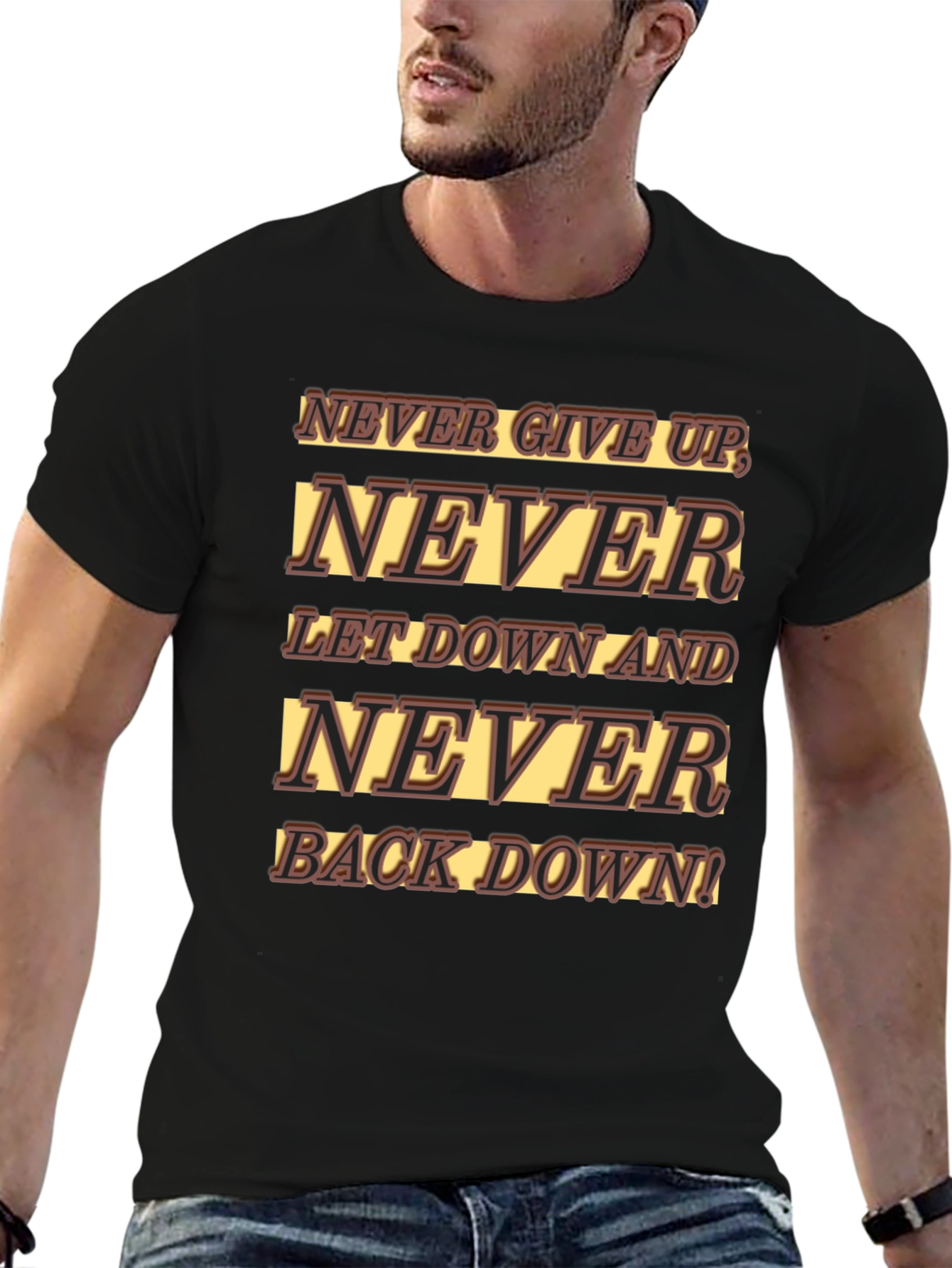 Never Give Up Graphic T-Shirt