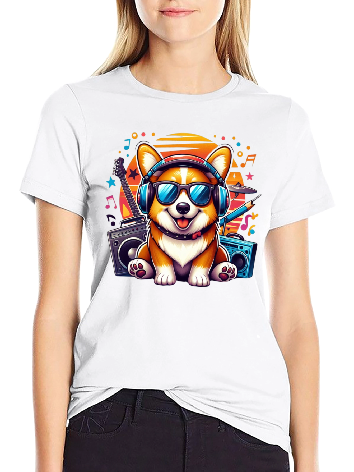 DJ Corgi Graphic Tee