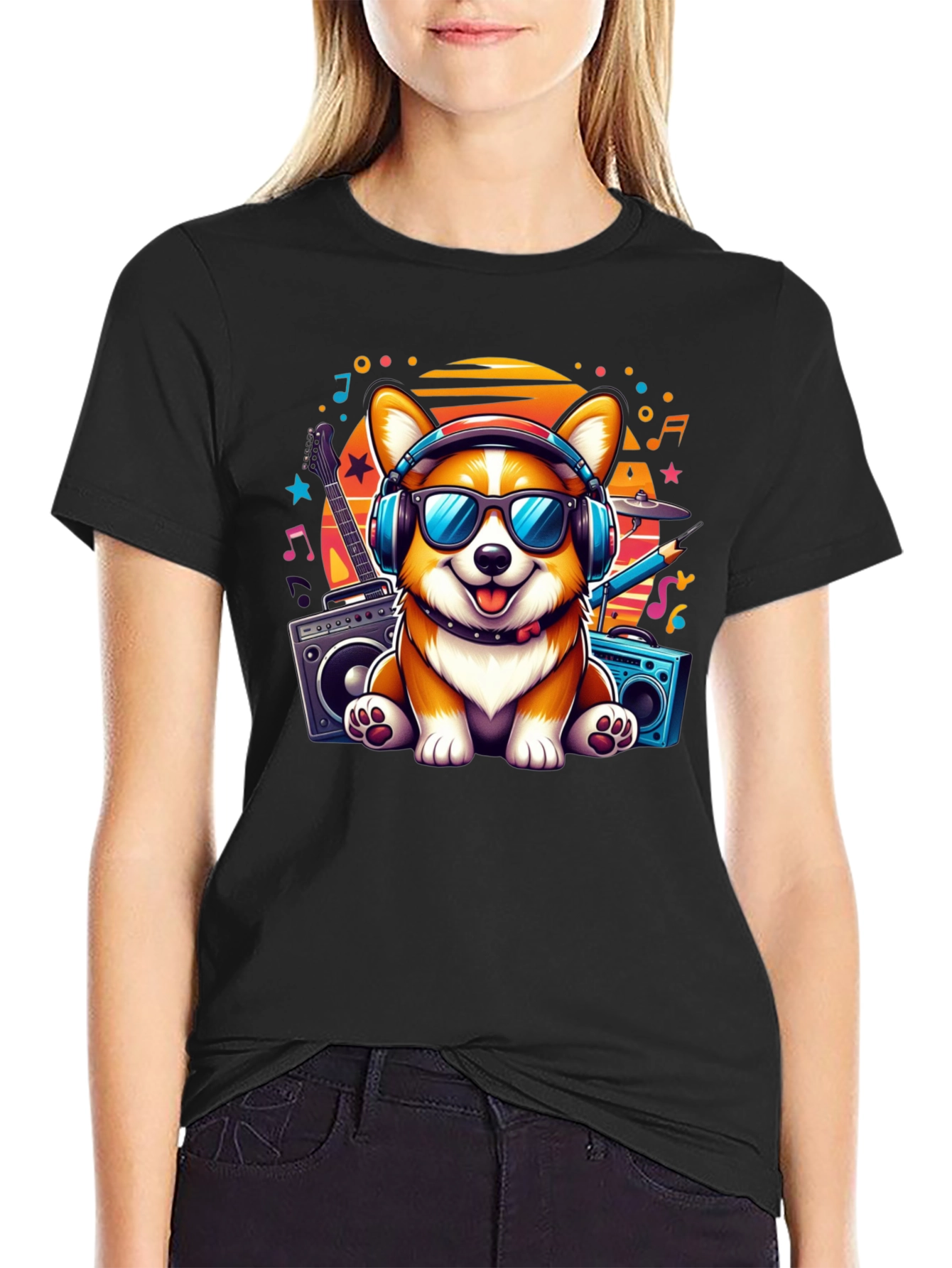 DJ Corgi Graphic Tee