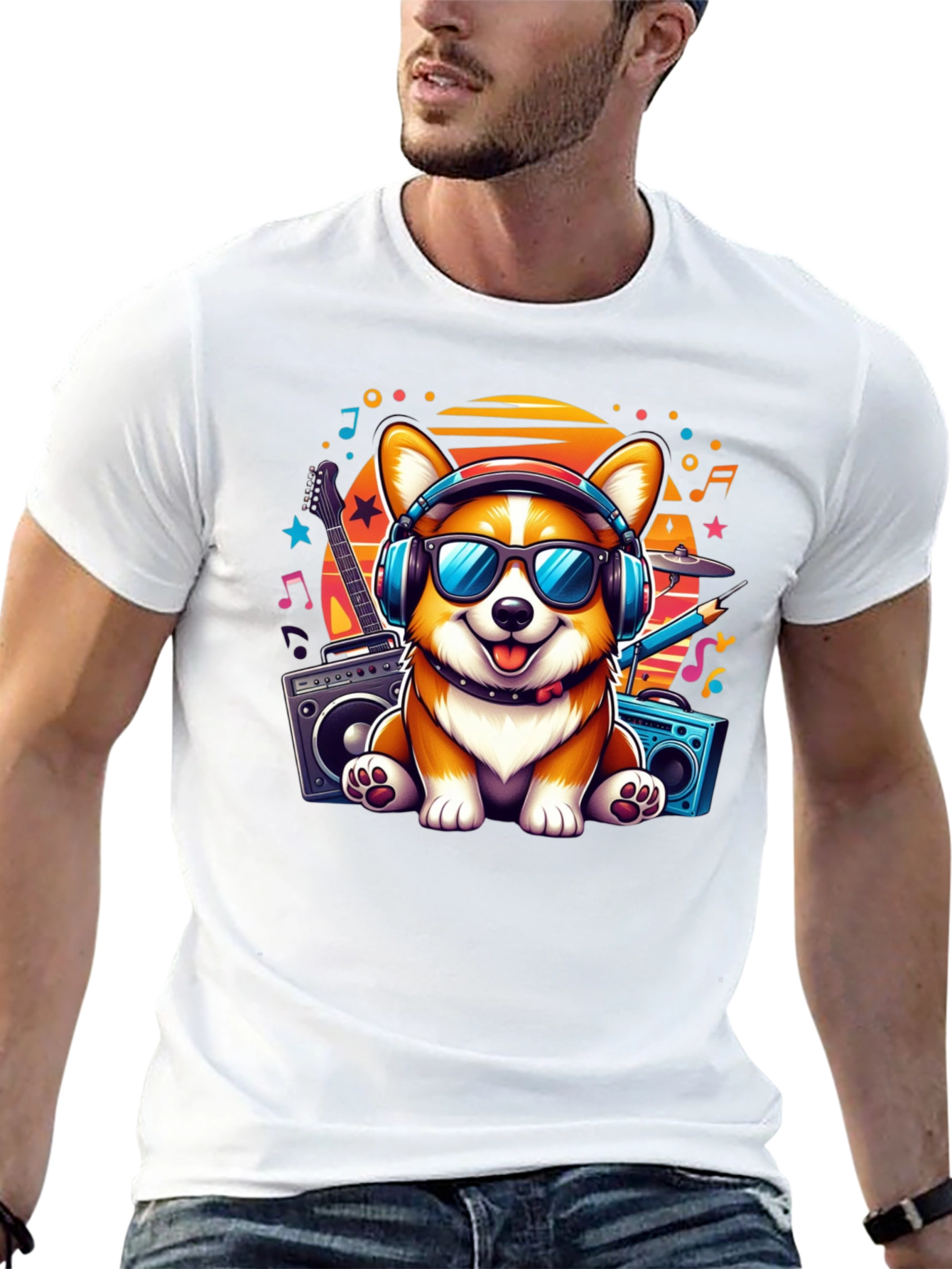 DJ Corgi Graphic Tee