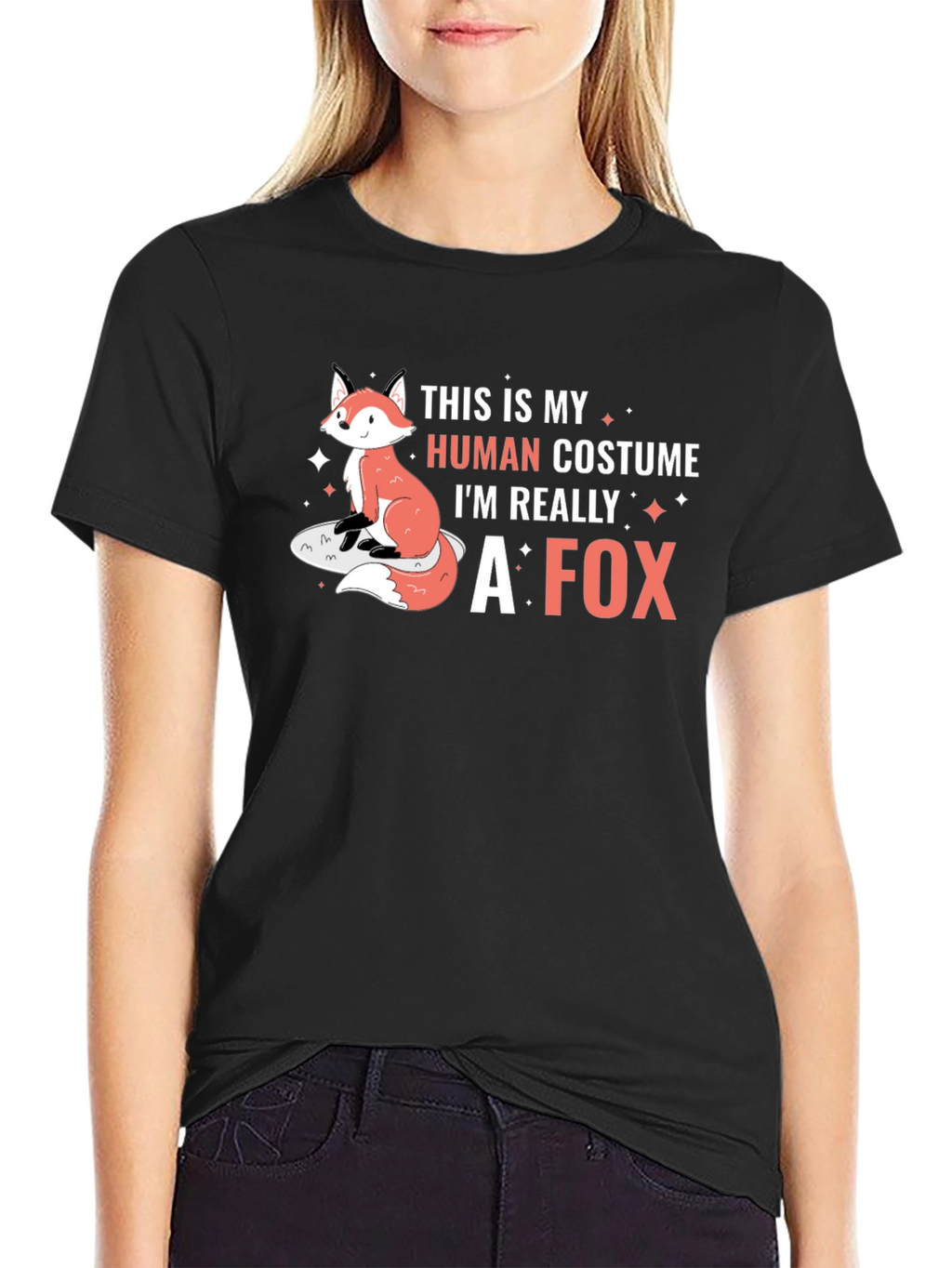 Human Costume Im Really A Fox T-Shirt