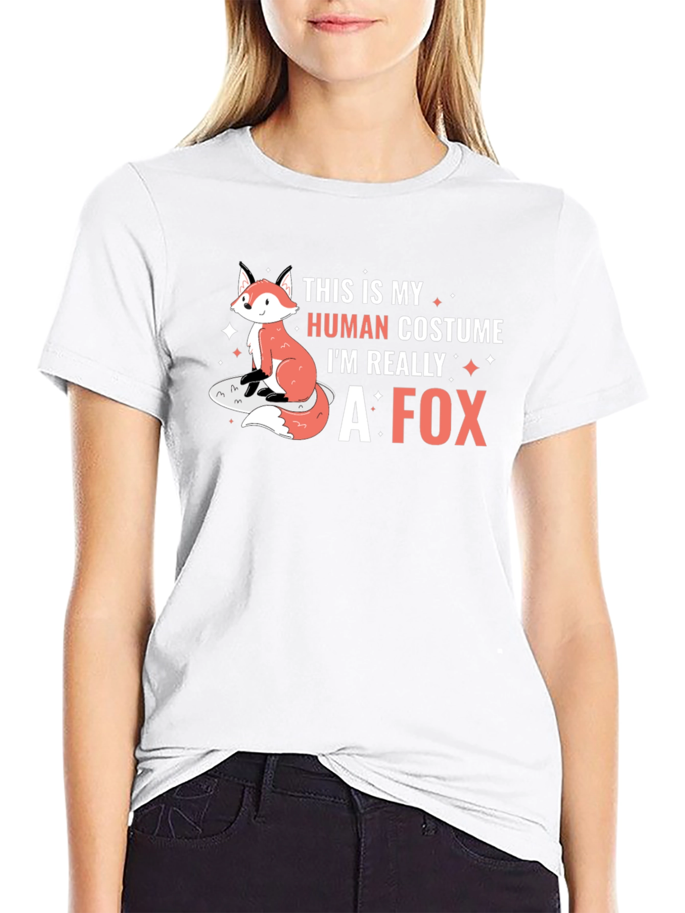 Human Costume Im Really A Fox T-Shirt