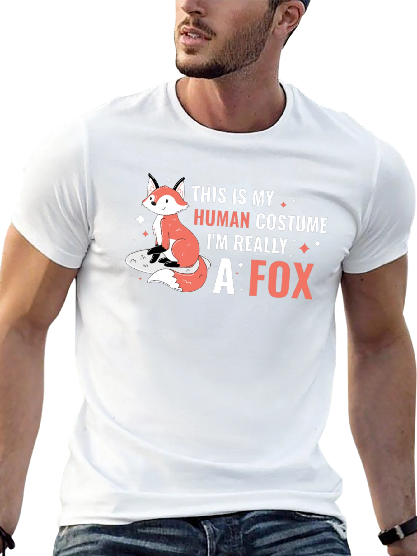 Human Costume Im Really A Fox T-Shirt