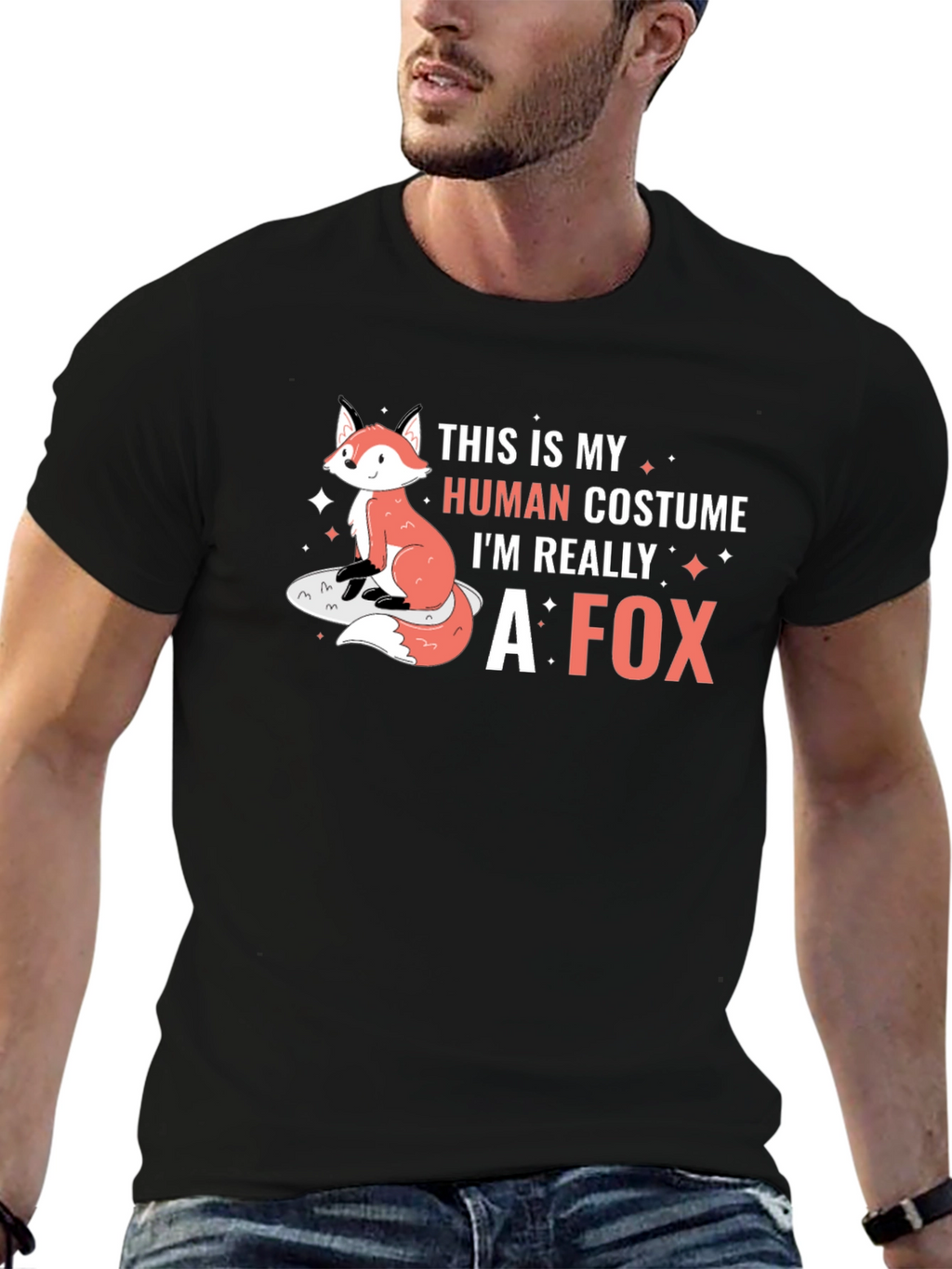 Human Costume Im Really A Fox T-Shirt
