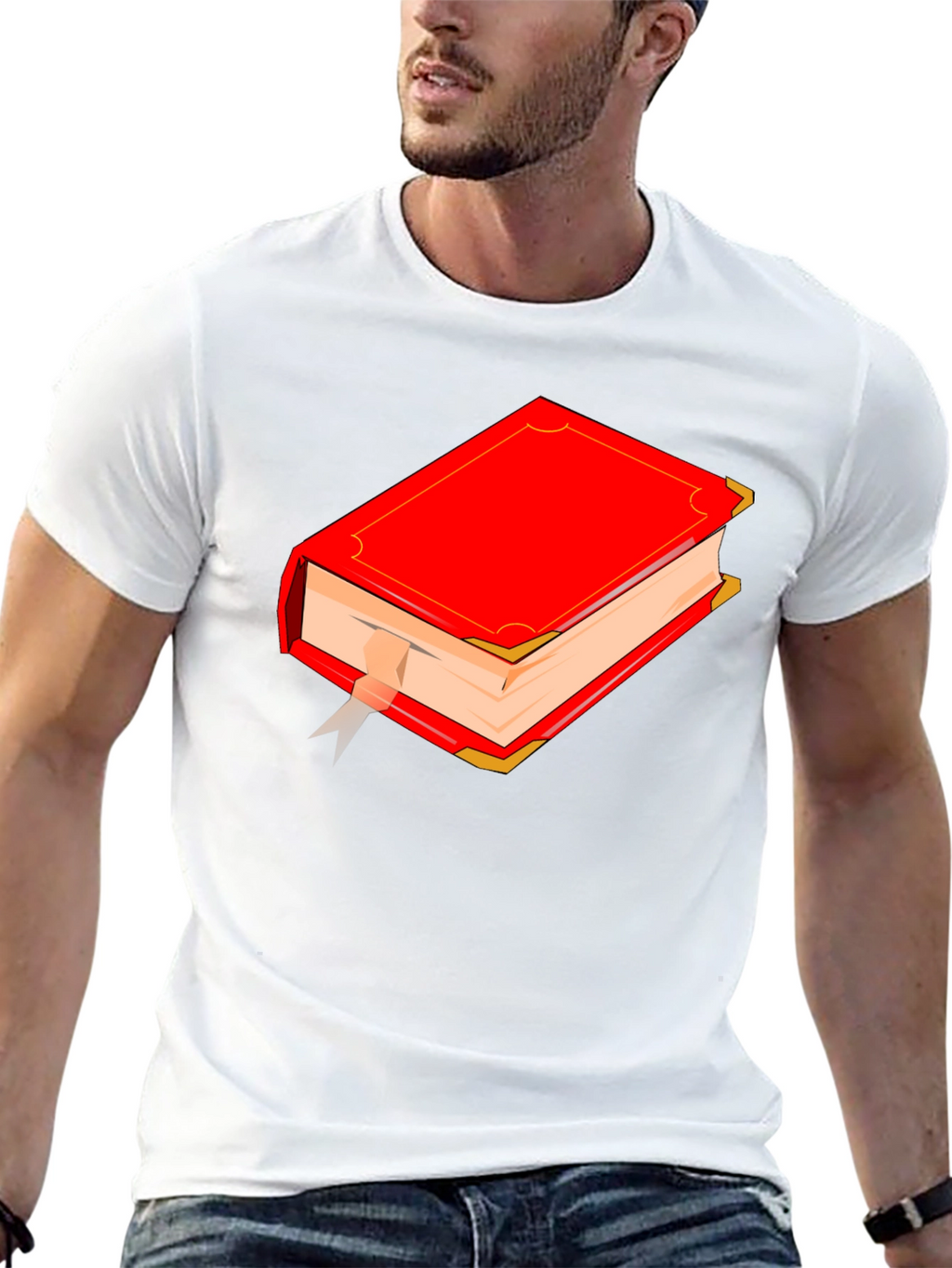 Red Book Graphic T-Shirt - Classic Novel Style