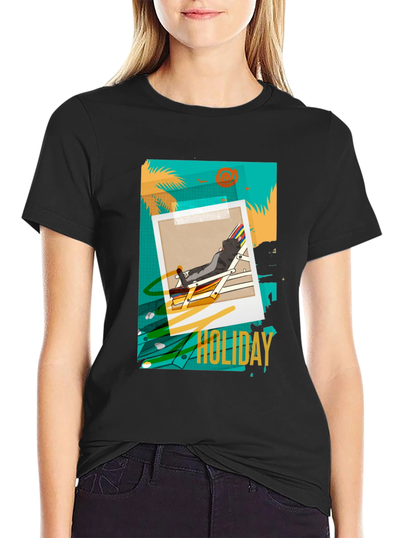 Holiday Graphic T-Shirt - Relaxed Beach Vibes