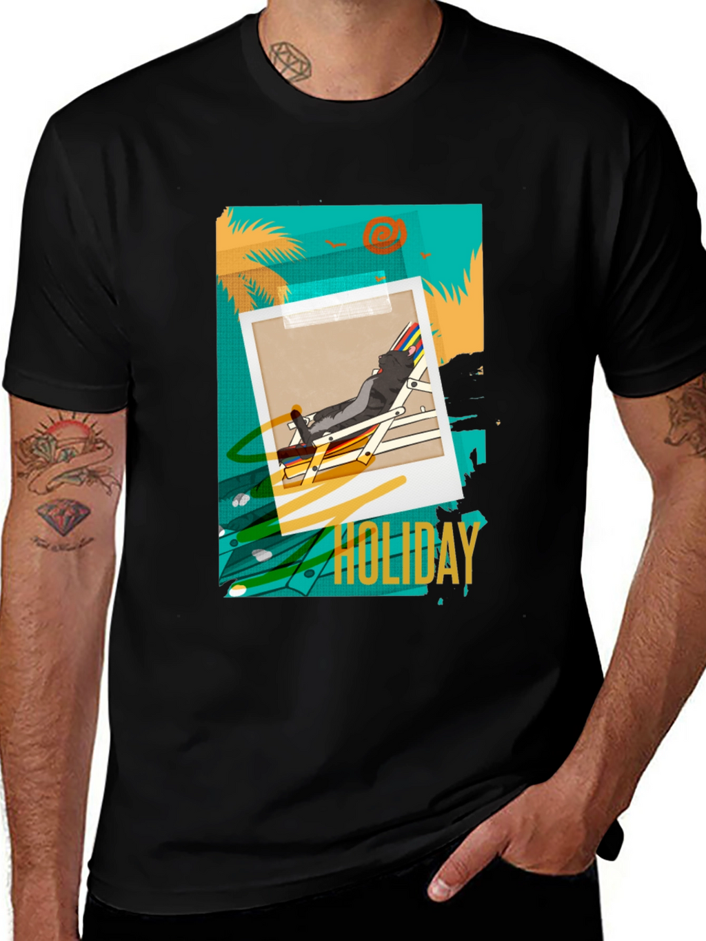 Holiday Graphic T-Shirt - Relaxed Beach Vibes