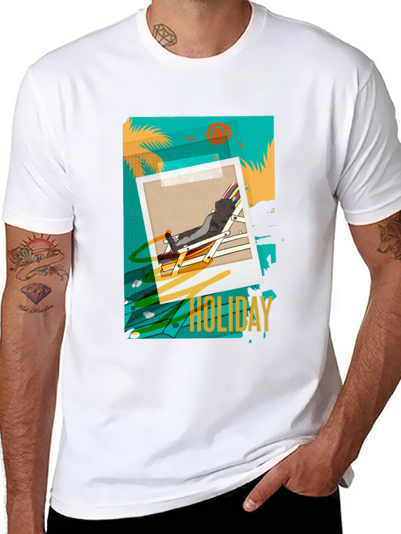 Holiday Graphic T-Shirt - Relaxed Beach Vibes