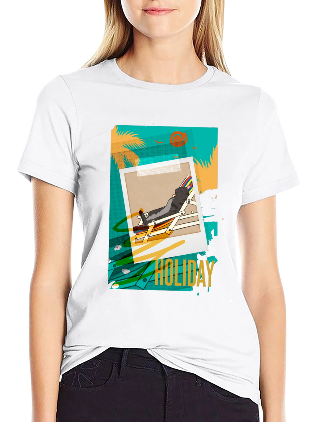 Holiday Graphic T-Shirt - Relaxed Beach Vibes