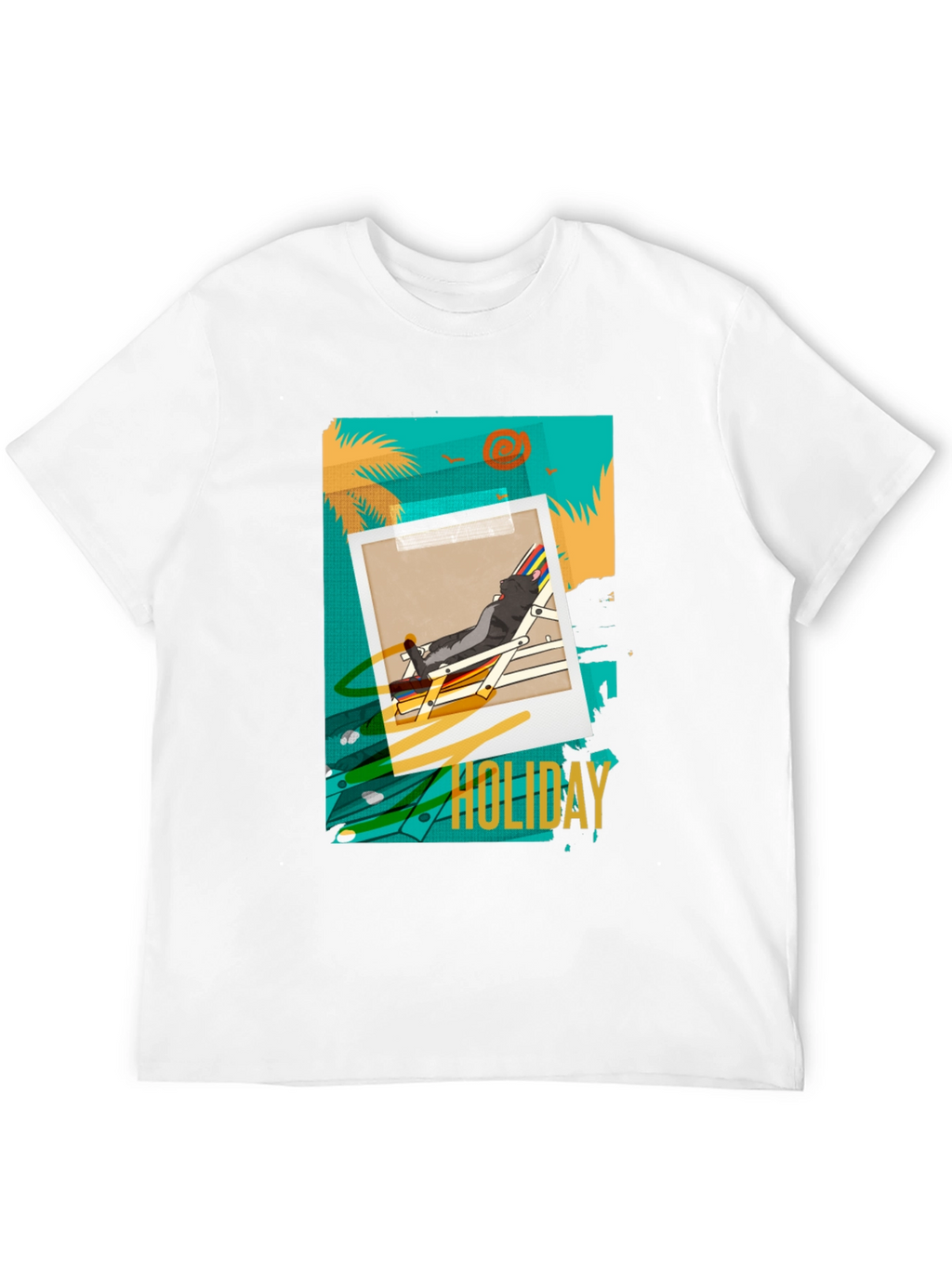 Holiday Graphic T-Shirt - Relaxed Beach Vibes