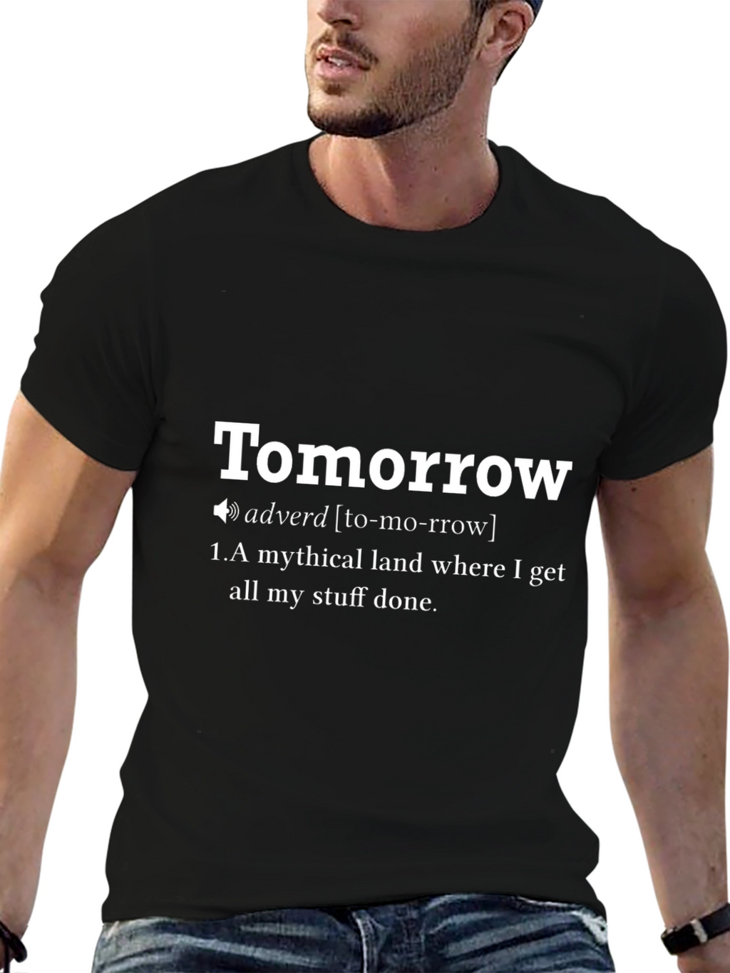 Tomorrow Definition T-Shirt - Funny Procrastination Tee