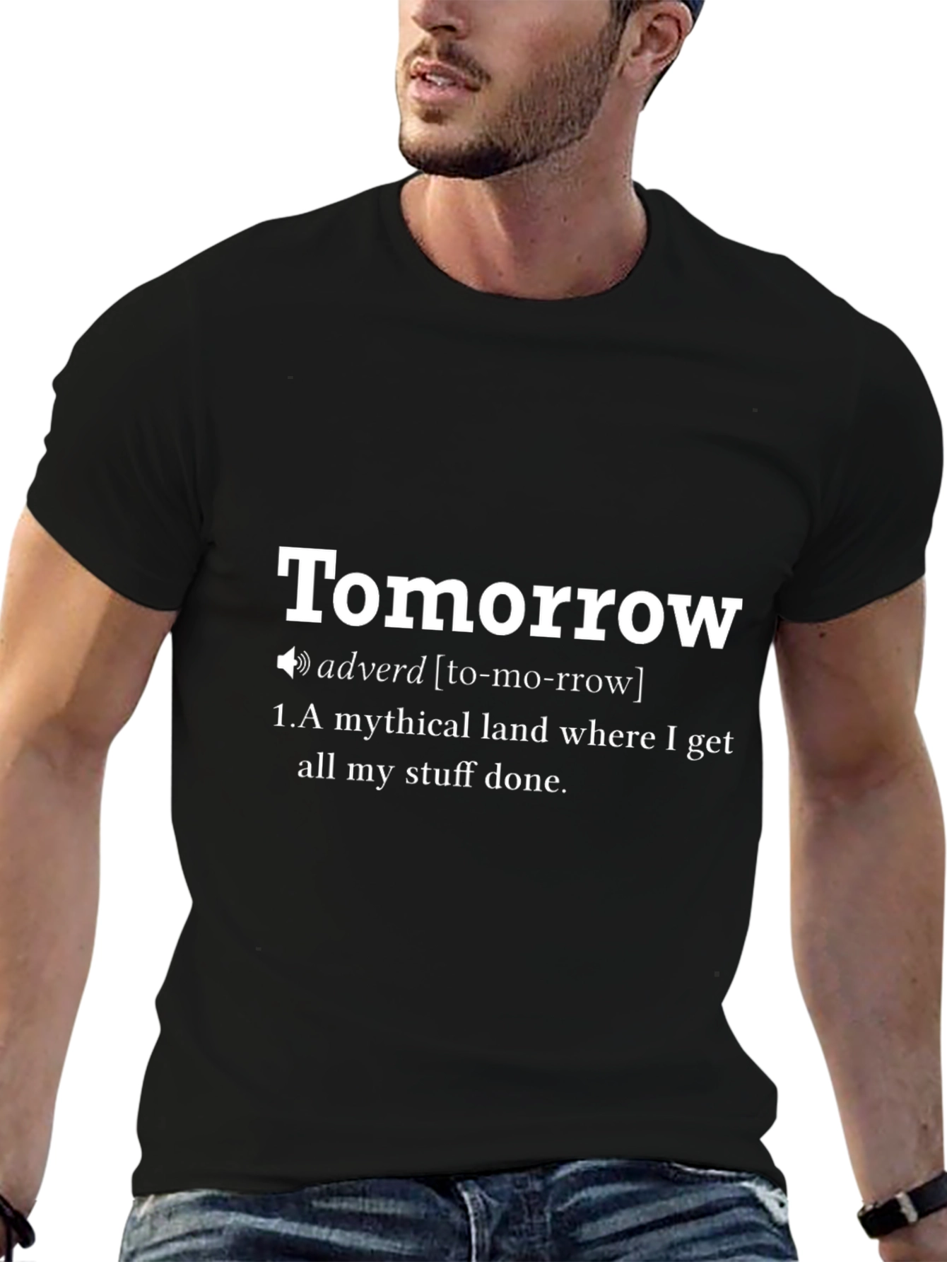 Tomorrow Definition T-Shirt - Funny Procrastination Tee