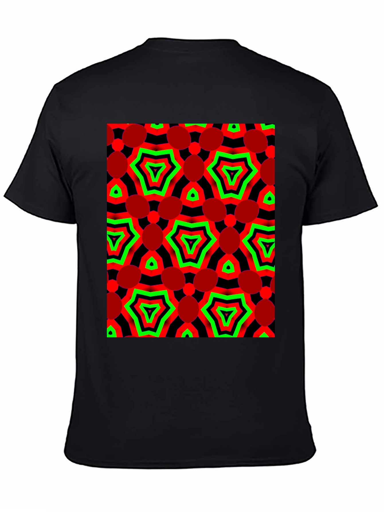 Abstract Geometric Print Tee - Bold Style