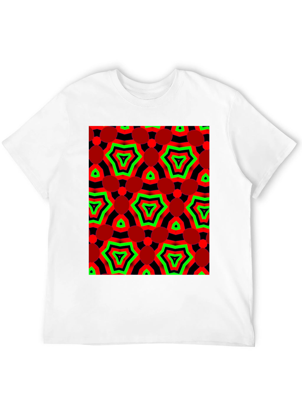 Abstract Geometric Print Tee - Bold Style