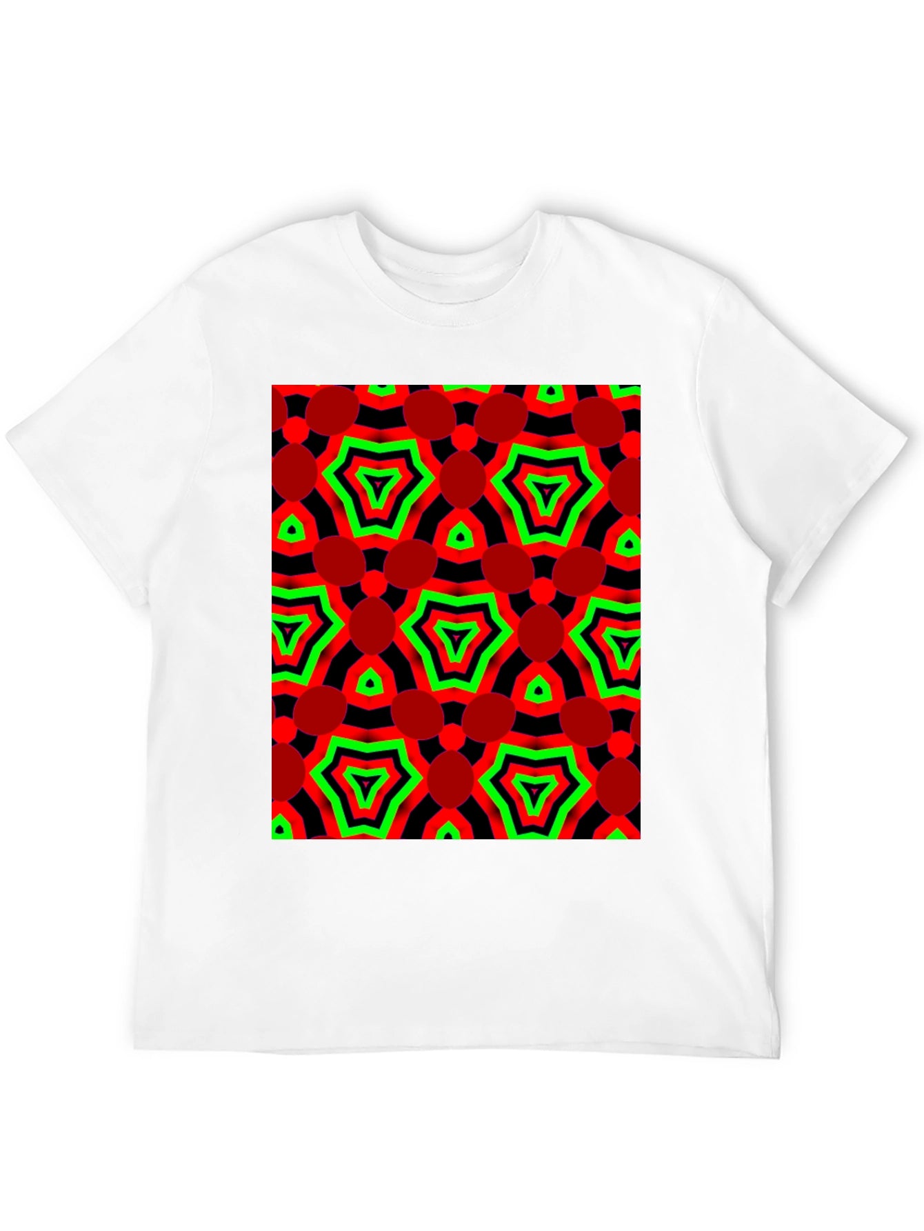 Abstract Geometric Print Tee - Bold Style