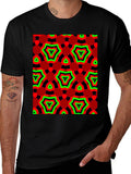 Abstract Geometric Print Tee - Bold Style