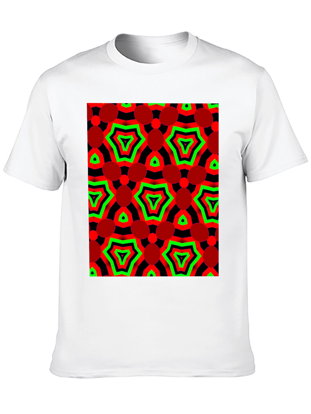 Abstract Geometric Print Tee - Bold Style