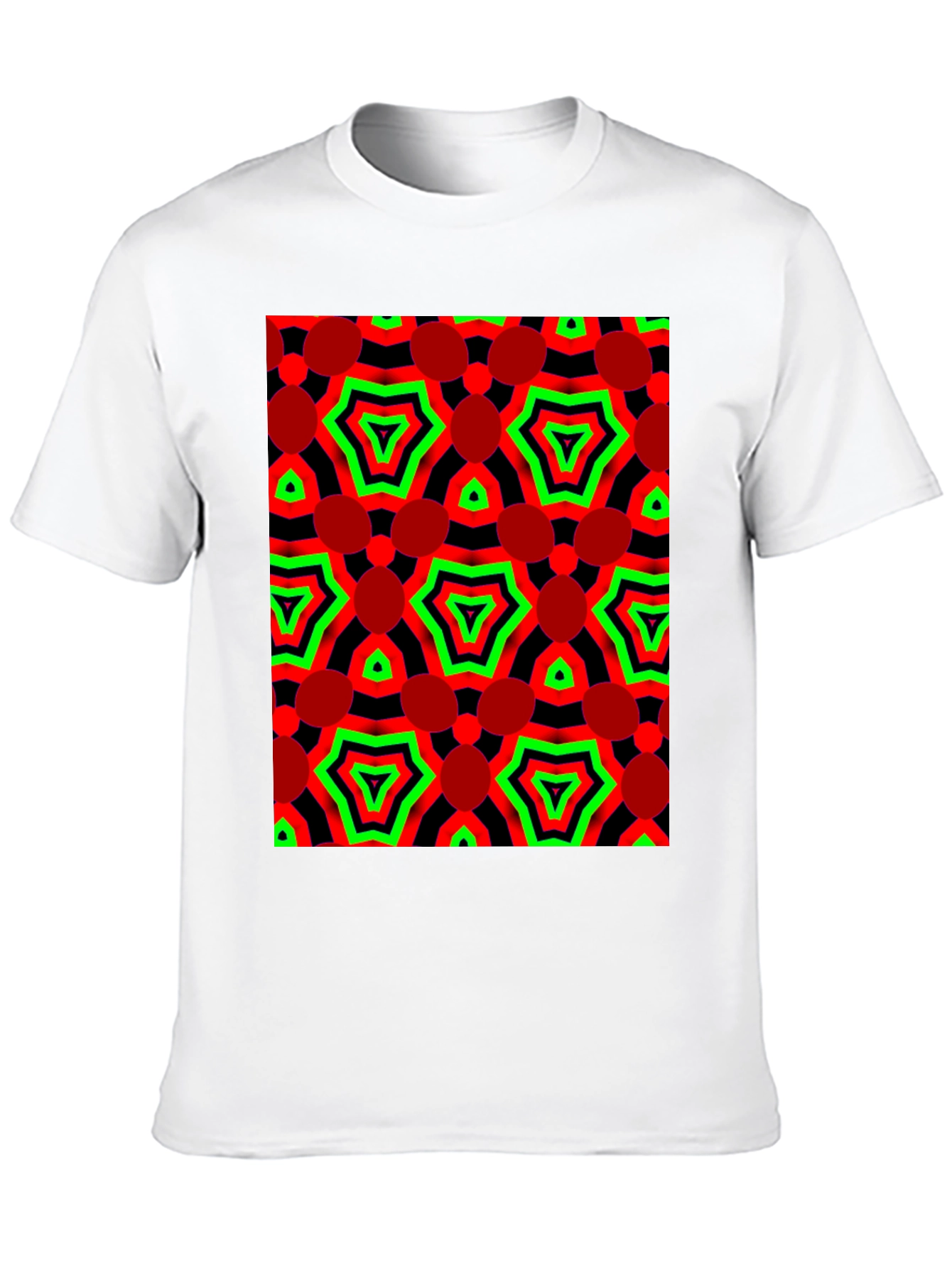 Abstract Geometric Print Tee - Bold Style