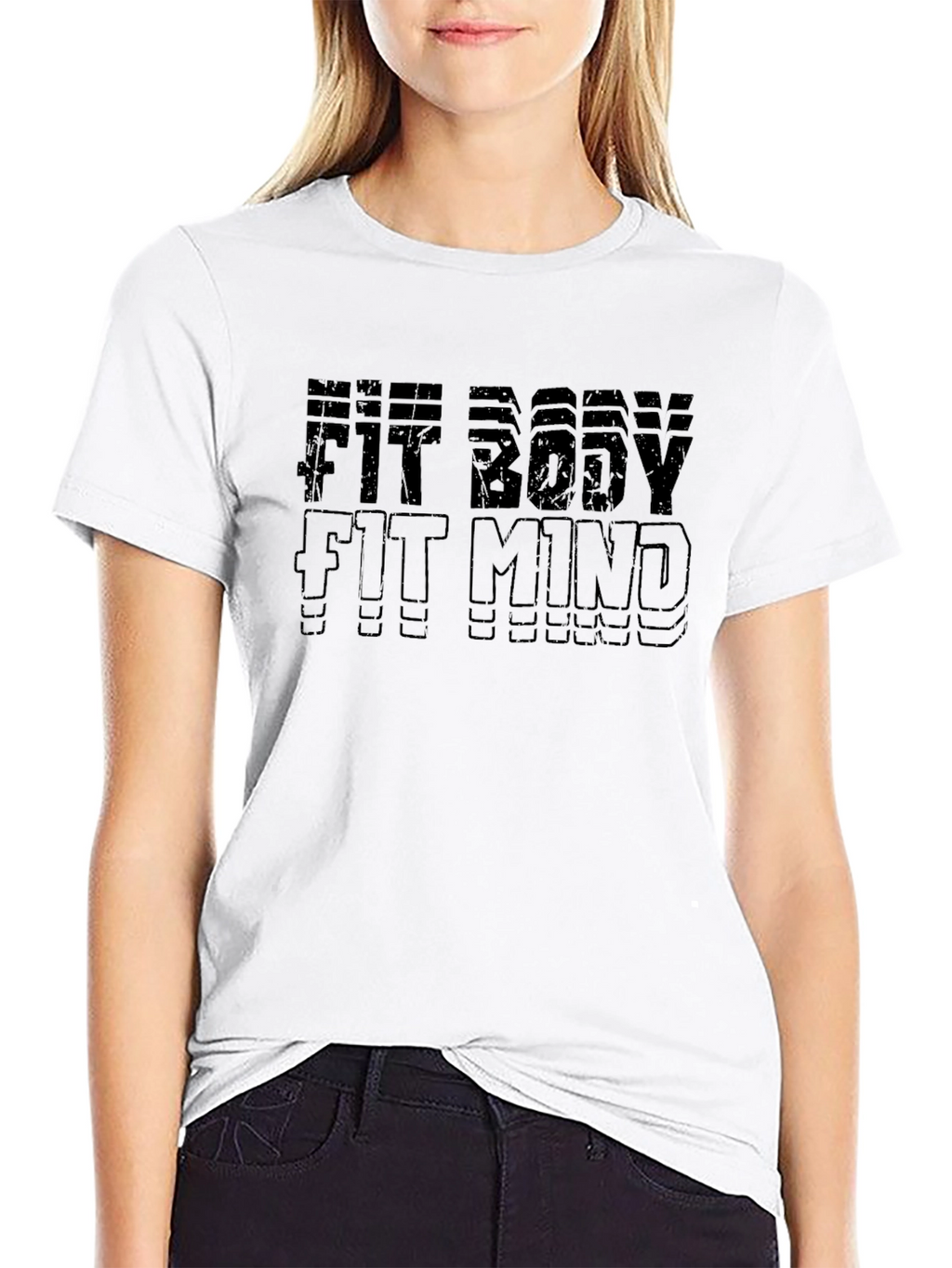 Fit Body Fit Mind Graphic T-Shirt - Motivational Tee