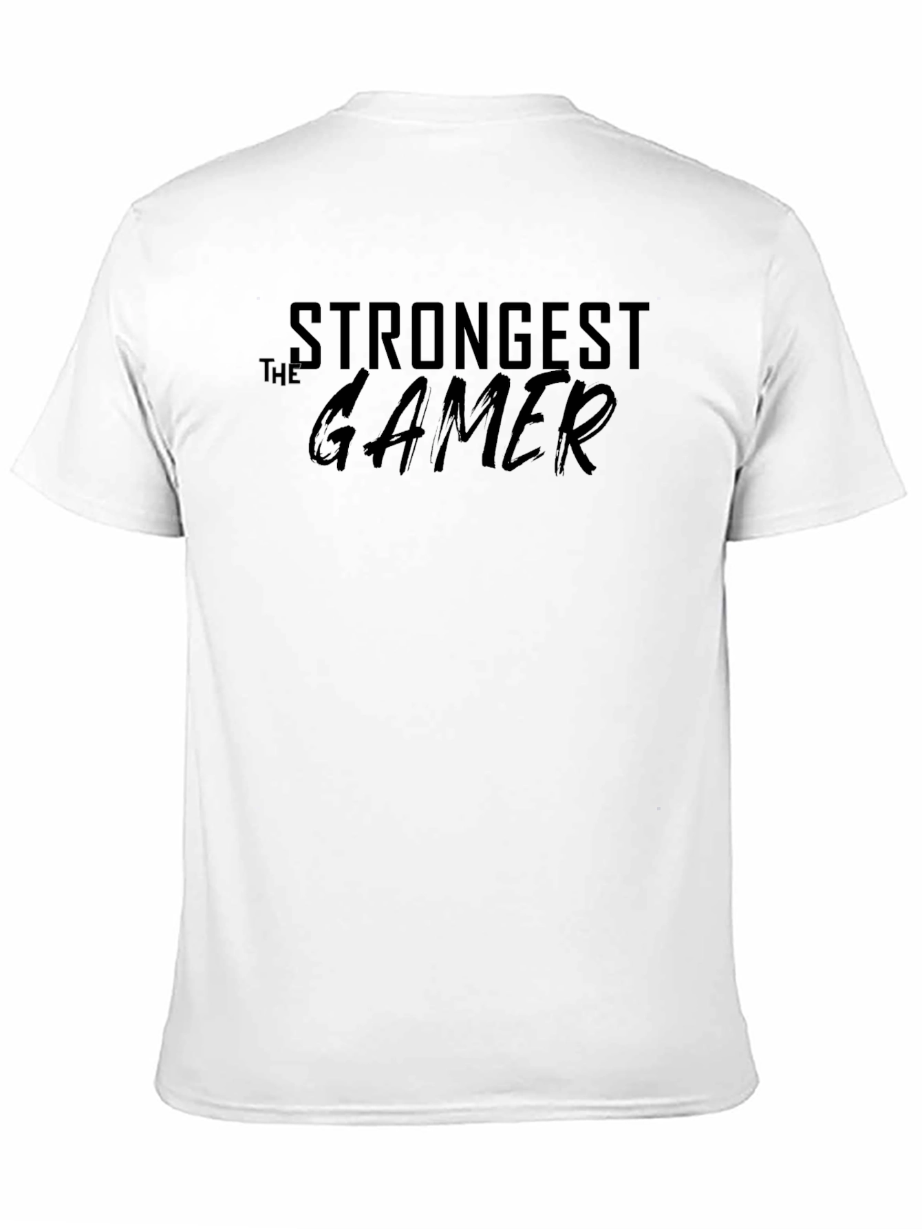 Strongest Gamer T-Shirt - Black Graphic Tee