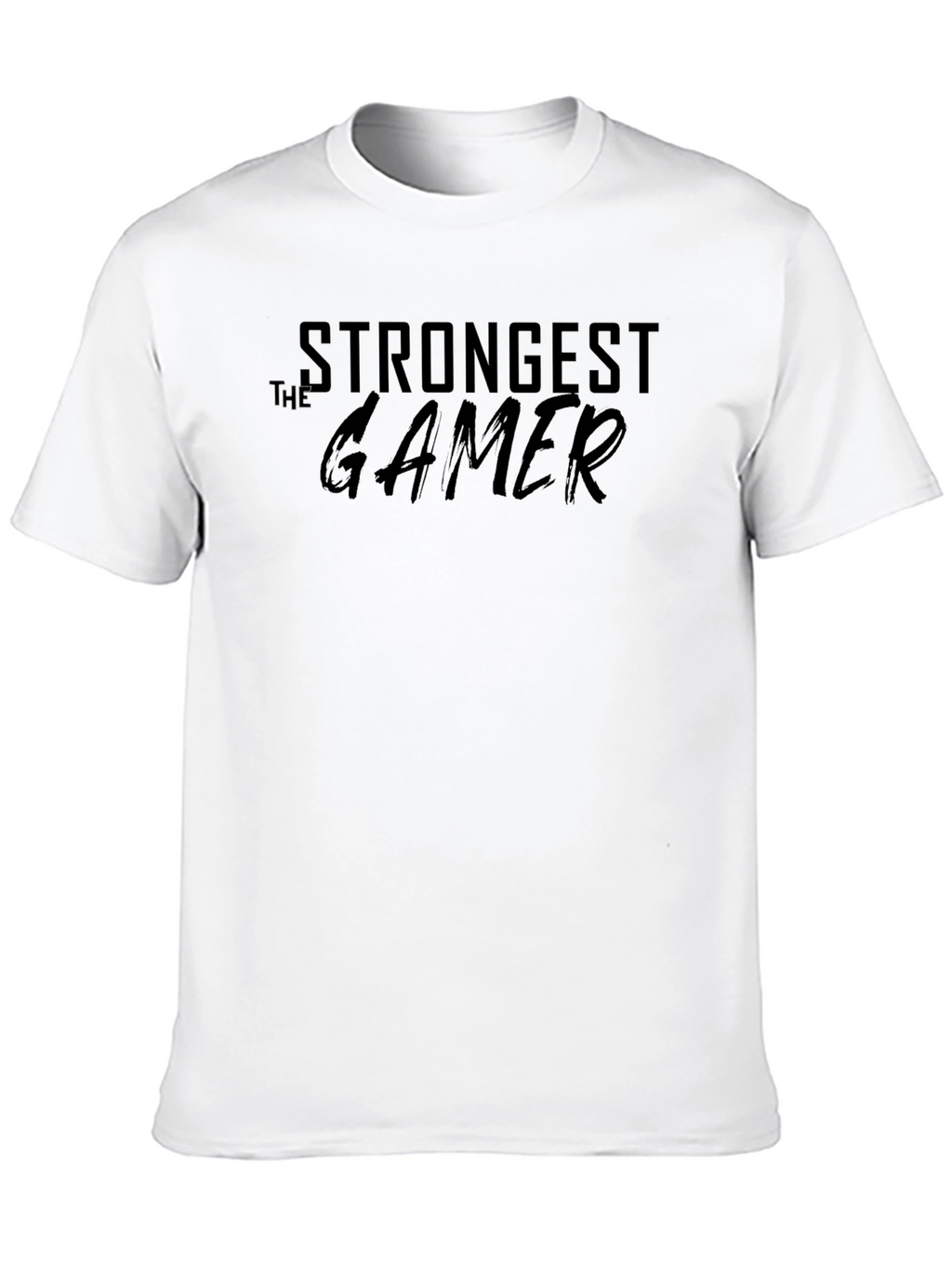 Strongest Gamer T-Shirt - Black Graphic Tee
