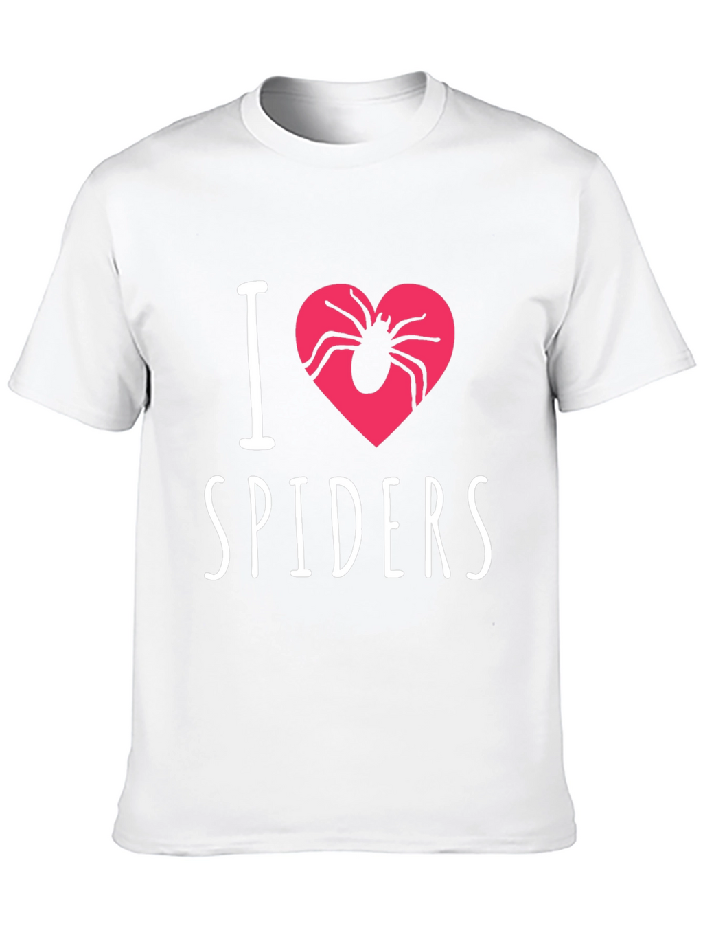 I Heart Spiders Graphic Tee - Black Cotton T-Shirt