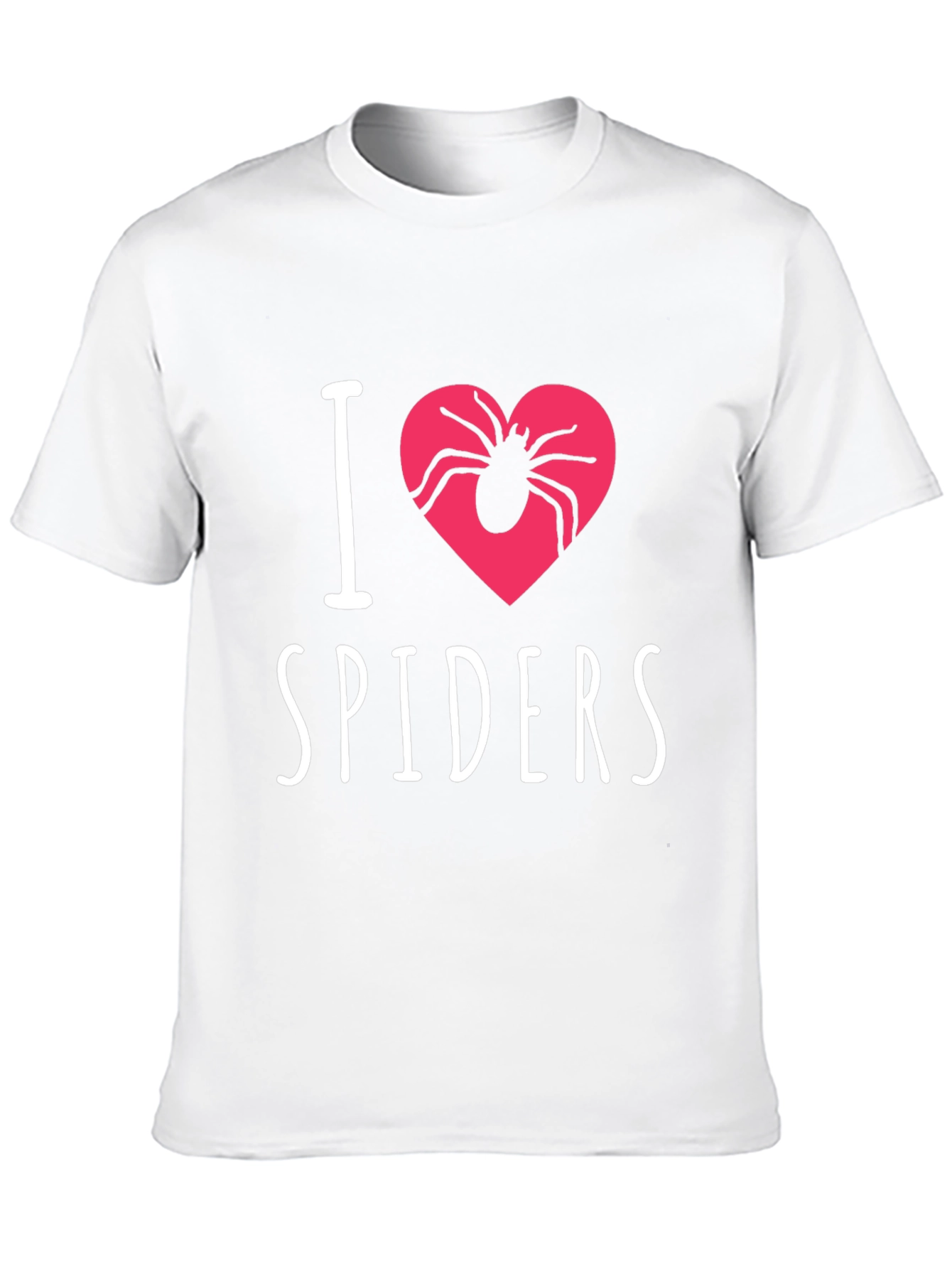 I Heart Spiders Graphic Tee - Black Cotton T-Shirt