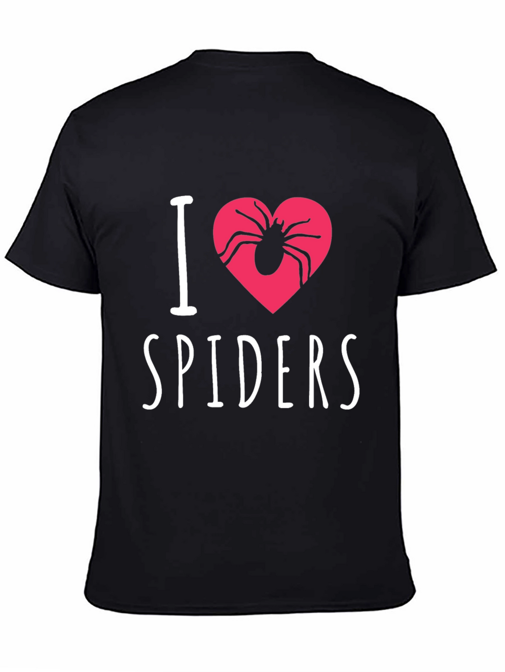 I Heart Spiders Graphic Tee - Black Cotton T-Shirt
