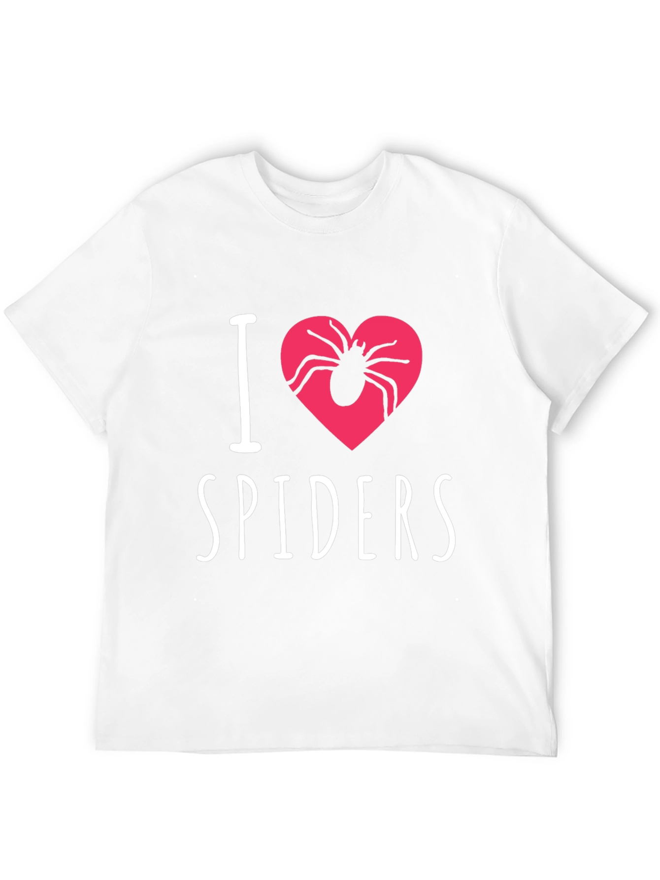 I Heart Spiders Graphic Tee - Black Cotton T-Shirt