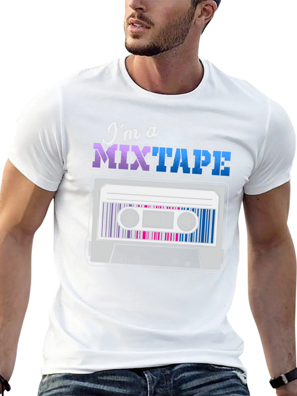 Mixtape Graphic T-Shirt - Retro Cassette Tape Design