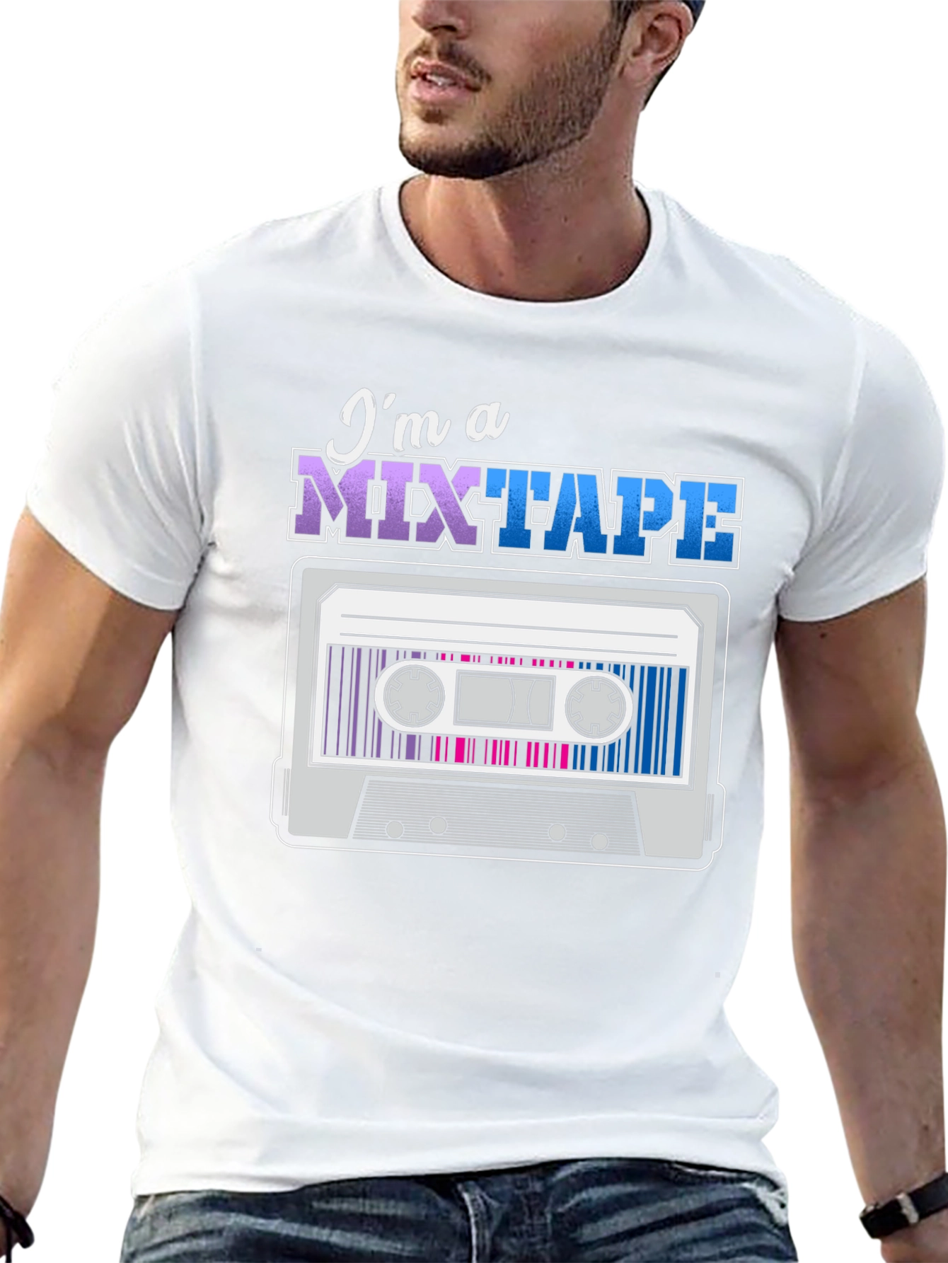 Mixtape Graphic T-Shirt - Retro Cassette Tape Design