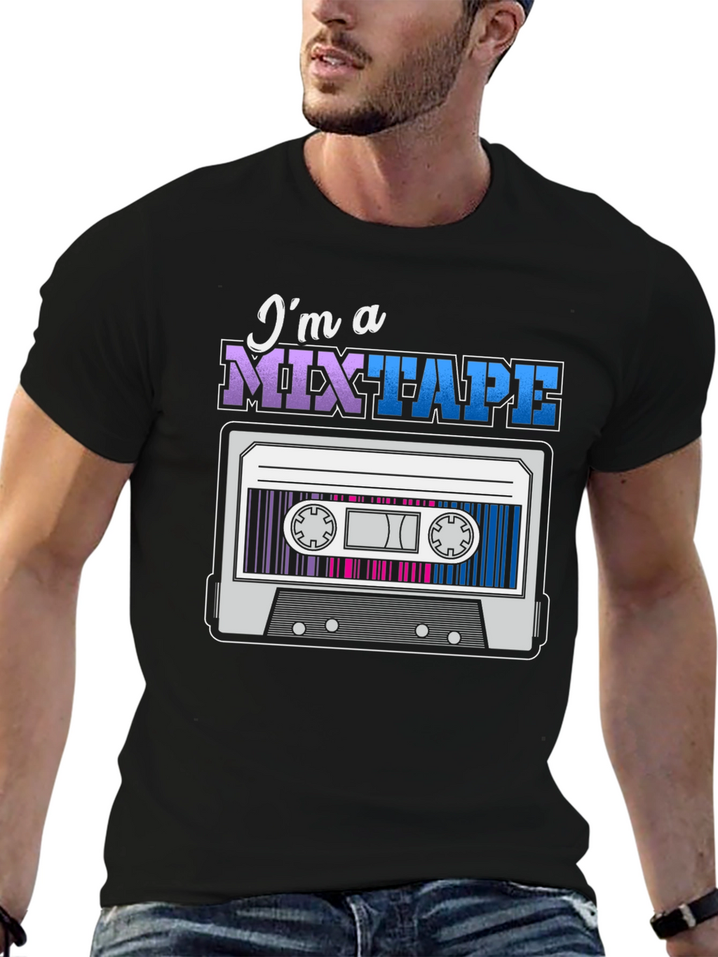 Mixtape Graphic T-Shirt - Retro Cassette Tape Design