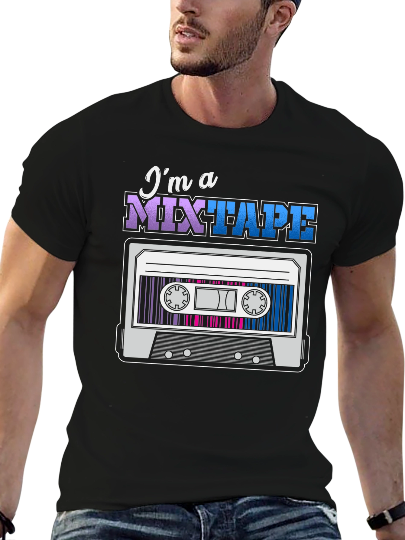 Mixtape Graphic T-Shirt - Retro Cassette Tape Design