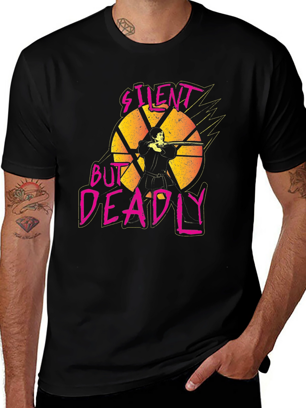 Silent But Deadly Graphic T-Shirt - Black