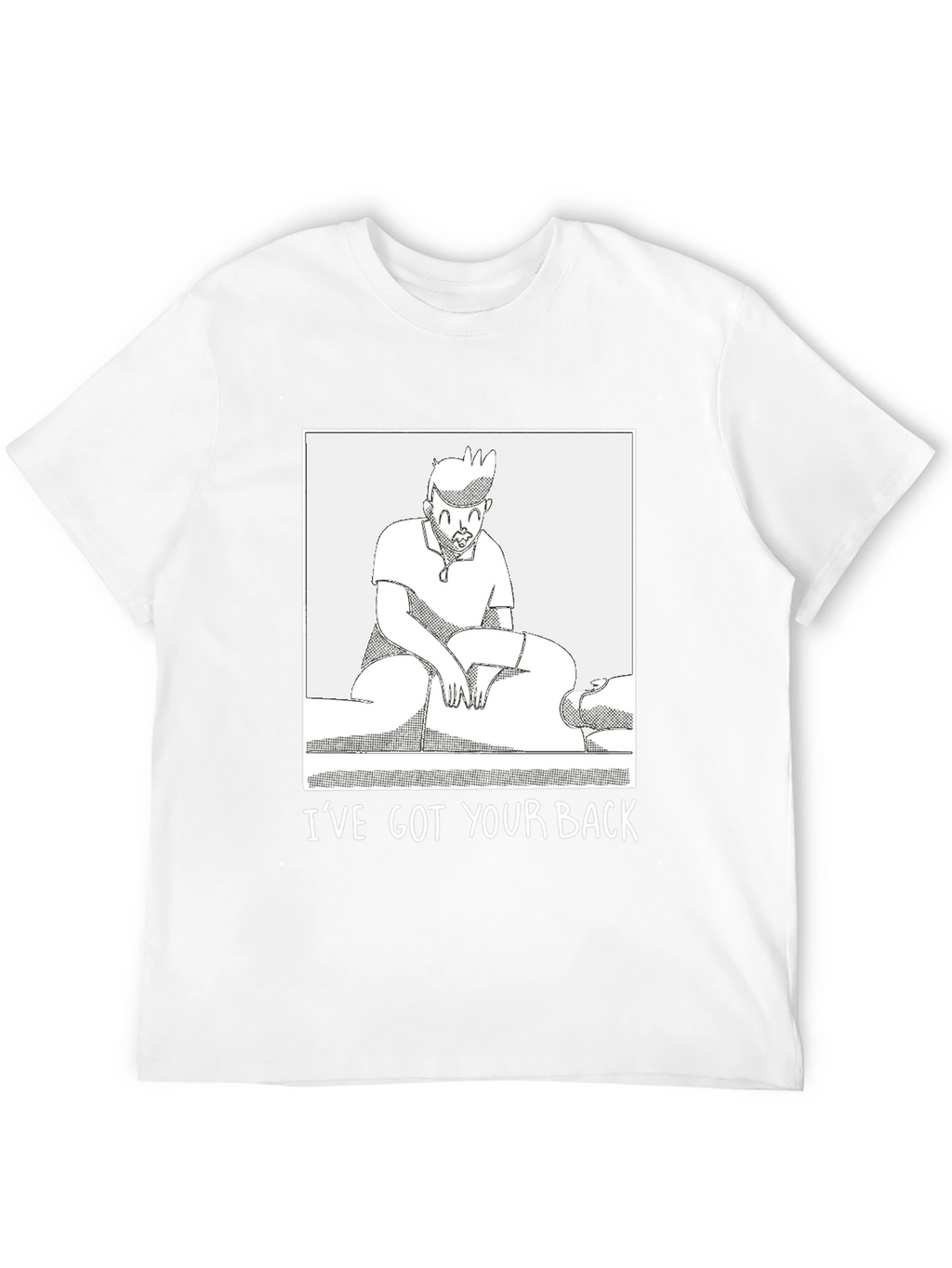 Funny Ive Got Your Back Graphic Tee - Black